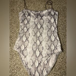 snakeskin bodysuit